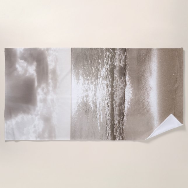 Serviette De Plage Plage des Caraïbes Zen Oasis #2 #océan #mur #art (Devant)