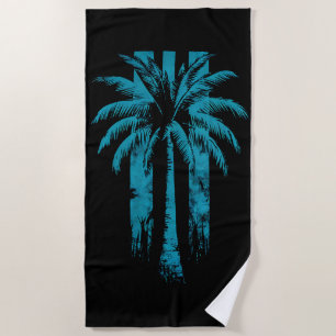 Serviette De Plage Plage Hawaïenne Été Vacances Tropicales Palmier