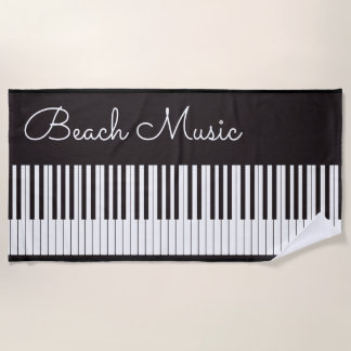 Serviette De Plage Plage Musique Piano Thème