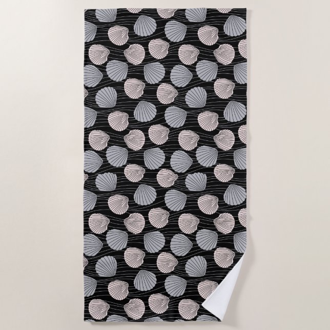 Serviette De Plage Plage Ocean Shell Coast Summer Beach Towne (Devant)