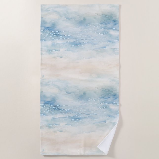 Serviette De Plage Plage Océanique Côtière   (Devant)