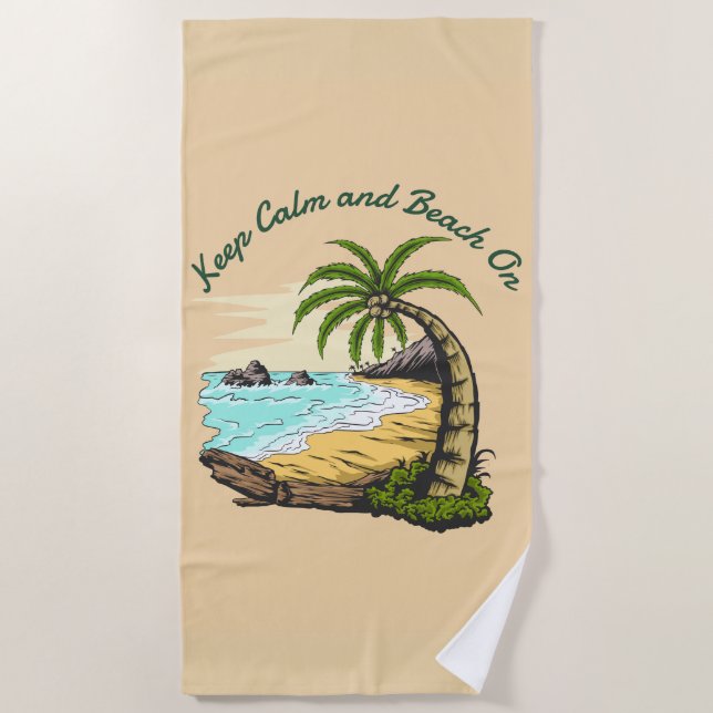 Serviette De Plage Plage Sur (Devant)