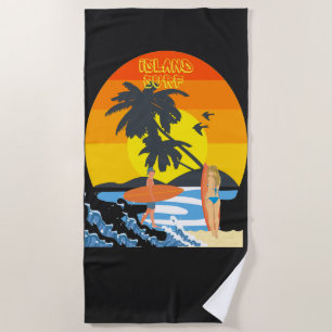 Serviette De Plage Plage tropicale