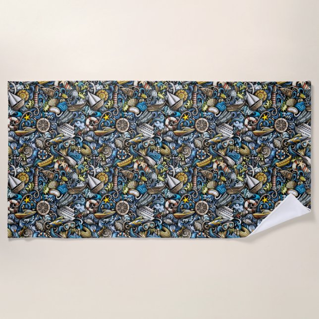 Serviette De Plage Plage Vacation Beach Towel (Devant)