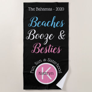 Serviette De Plage Plages, Alcool & Copines