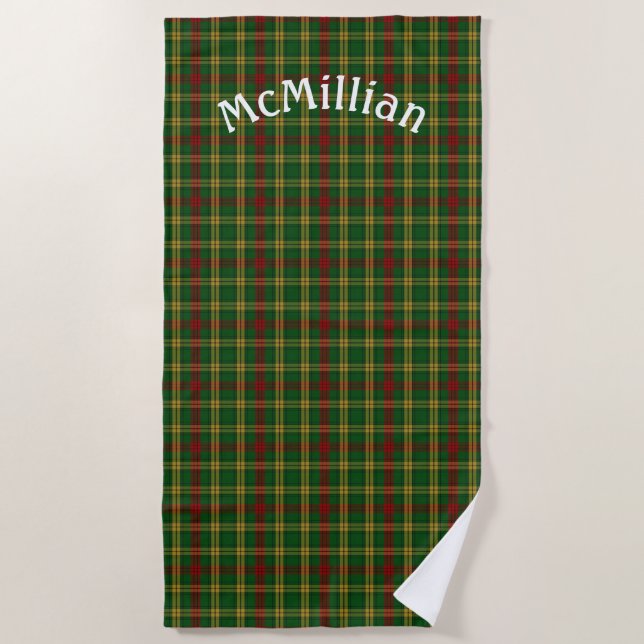 Serviette de plage Plaid MacMillian Tartan (Devant)