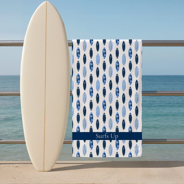 Serviette De Plage Planche de surf Surfs Up  (Surfboard Beach Towel)