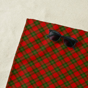 Serviette De Plage Plaque vert rouge de tartan MacGregor