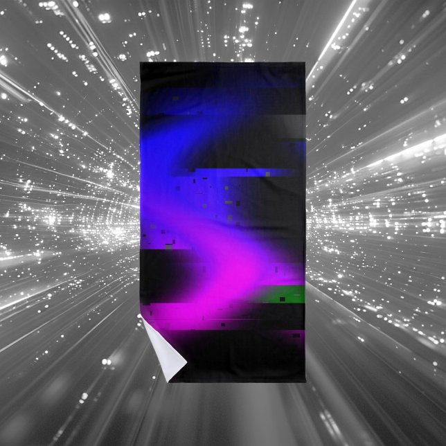 Serviette De Plage Plasma noir brillant (Créateur téléchargé)