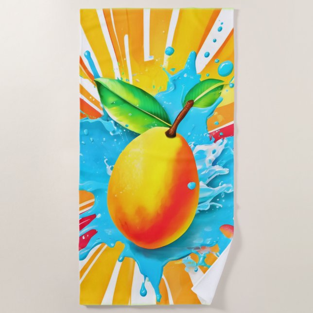 Serviette De Plage Plat Mango (Devant)