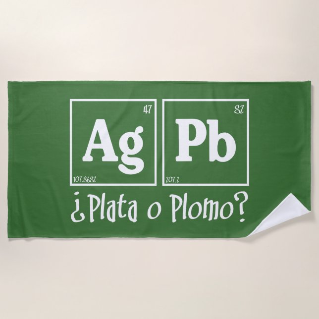 Serviette De Plage Plata o Diplomo (Devant)