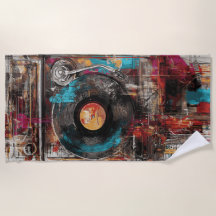 Platine Tourne-Disques Street Art Vinyle