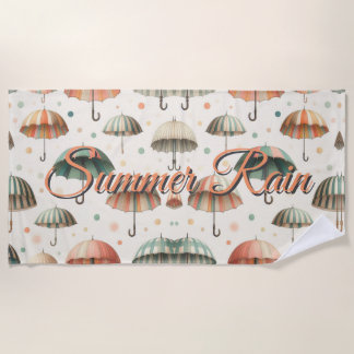 Serviette De Plage Pluie d'été