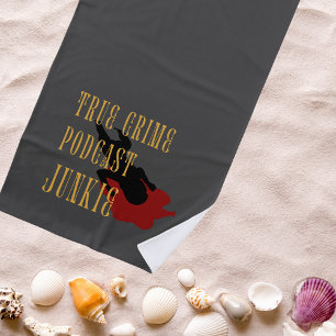 Serviette De Plage Podcast sur le crime réel Junkie