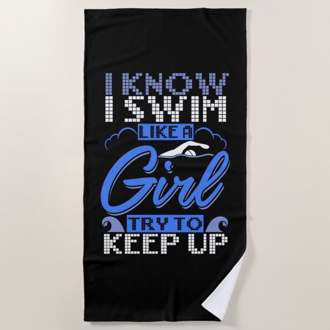 Serviette De Plage Poison de Swimming Swim Sport (Devant)