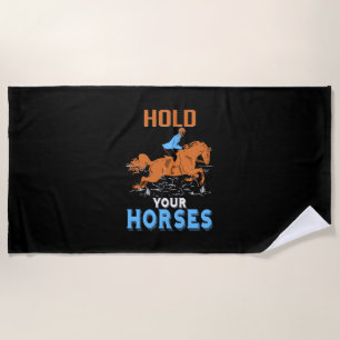 Serviette De Plage Poison d'Equestrian Hold Your Awesome Horses
