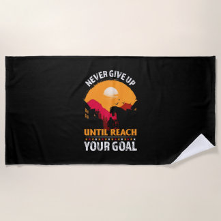 Serviette De Plage Poison d'Equestrian | Never Give Up Until Reach