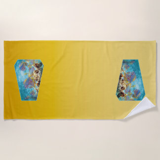Serviette De Plage Poisson anthias sur récif corallien - Conception p