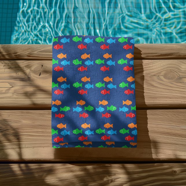 Serviette De Plage Poisson coloré (Créateur téléchargé)