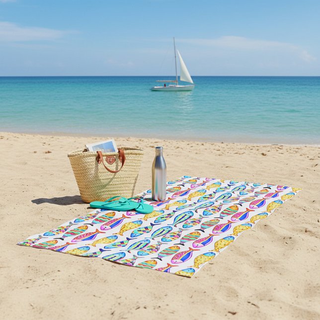 Serviette De Plage Poisson fantaisie (Créateur téléchargé)