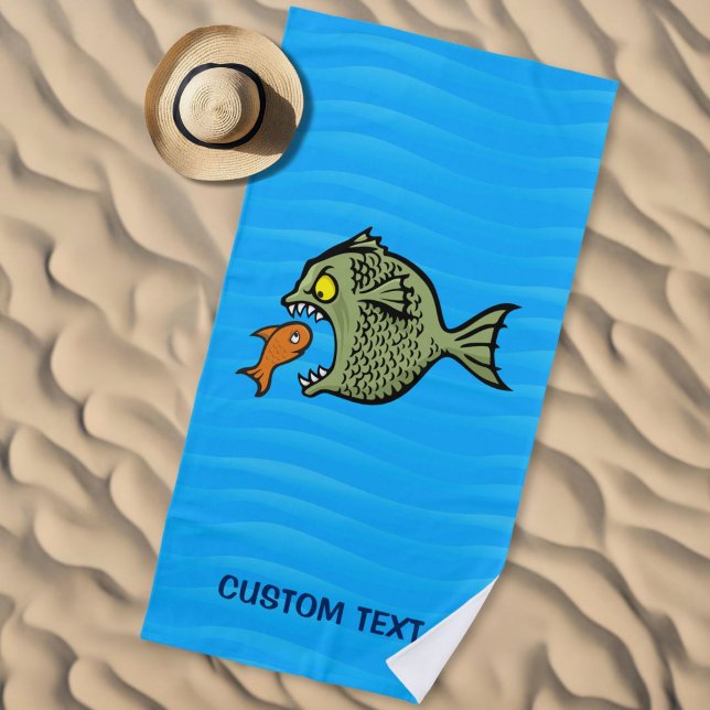 Serviette De Plage Poisson Intimidateur (Créateur téléchargé)