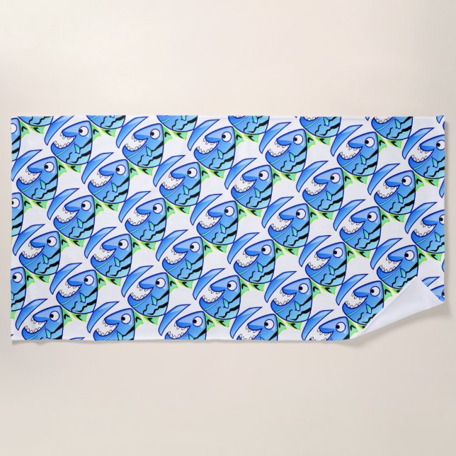 Serviette De Plage Poisson tropical (Devant)