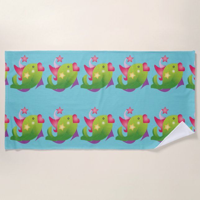 Serviette De Plage Poissons de "étoile" (Devant)
