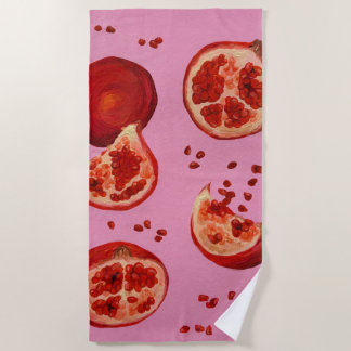 Serviette De Plage Pomegranate Beach Towel