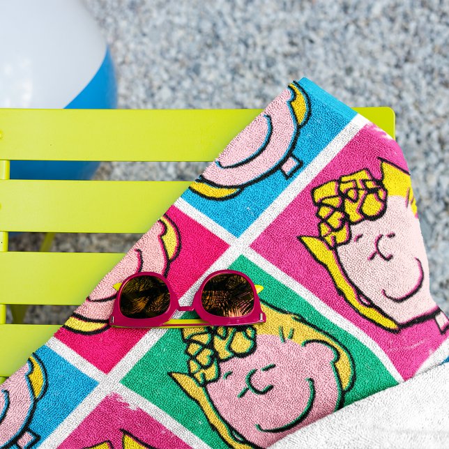 Serviette De Plage Pop Art Sally | Mod pour vous Motif (Créateur téléchargé)