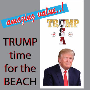 Serviette De Plage Portrait présidentiel de Trump