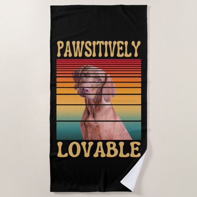 SERVIETTE DE PLAGE POSITIVEMENT MIGNON (Devant)