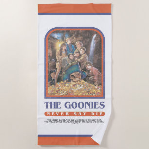 Serviette De Plage Poster de l'anniversaire du trésor des Goonies