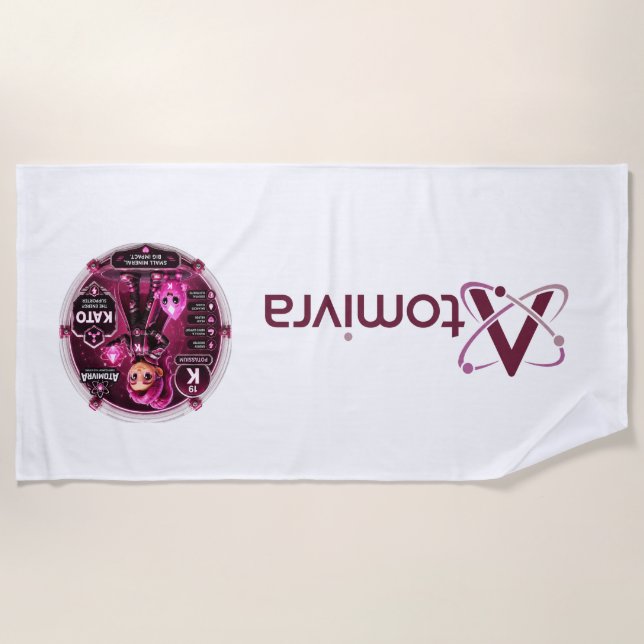 Serviette De Plage Potassium ATOMIVRA (Devant)