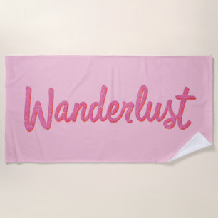 Serviette De Plage Poupée Rêve Rose Wanderlust Voyage Coredoll Fémi