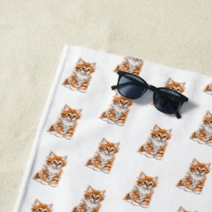 Serviette de plage pour chatons