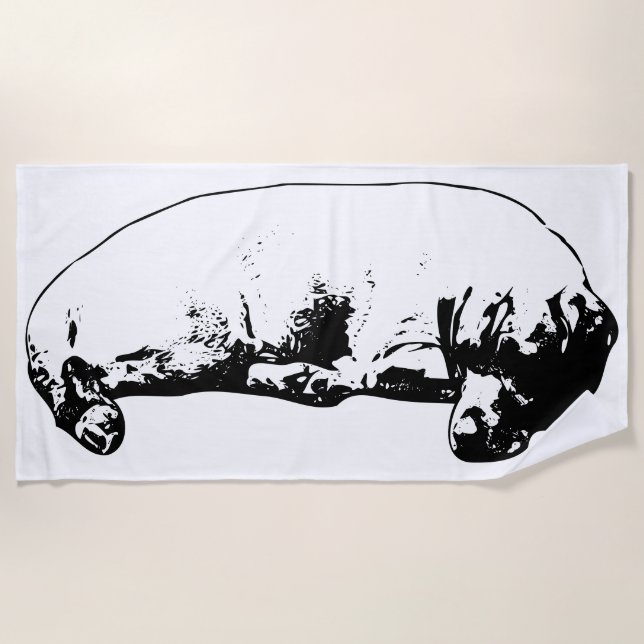 Serviette de plage pour chiens de repos (Devant)