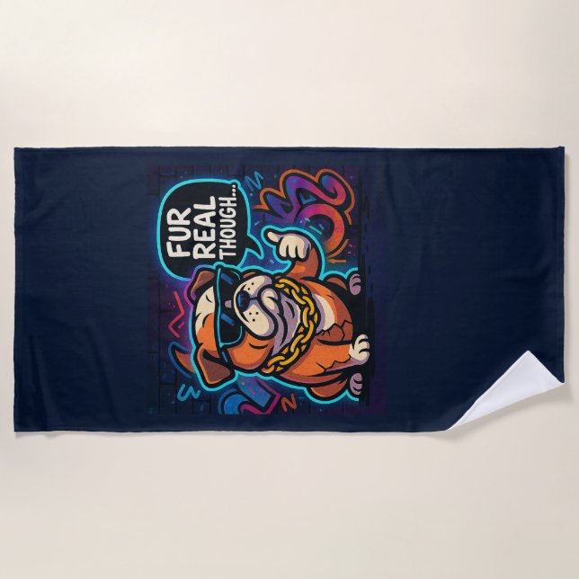Serviette De Plage Pour de vrai (Devant)