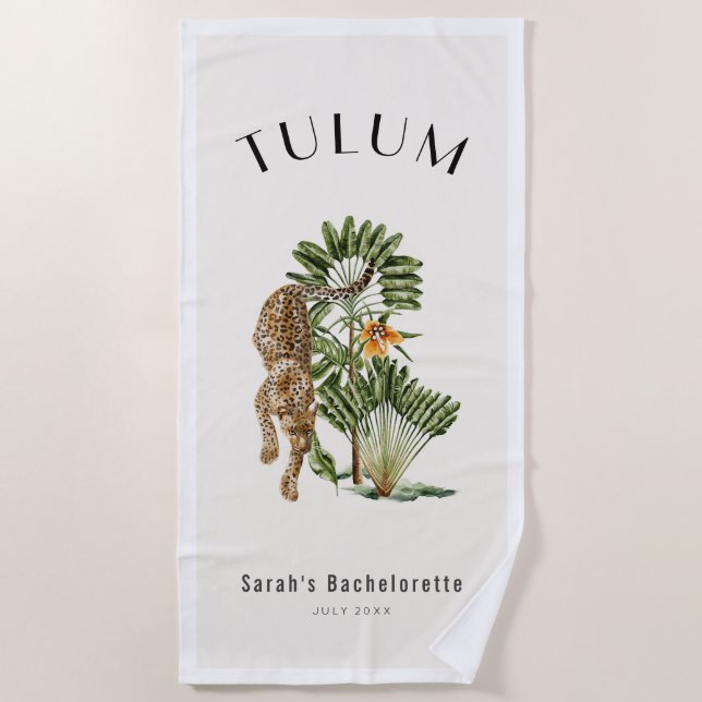 Serviette de plage pour enterrement de vie de jeun (Devant)