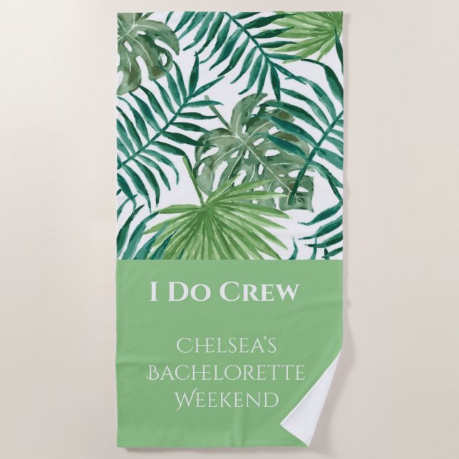 Serviette de plage pour enterrement de vie de jeun (Devant)
