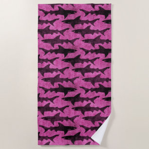 Serviette De Plage Pour la fille qui aime des requins