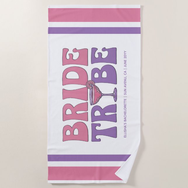 Serviette de plage pour l'enterrement de vie de je (Devant)