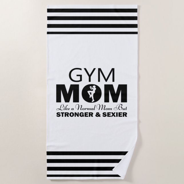 Serviette de plage pour maman de gym (Devant)