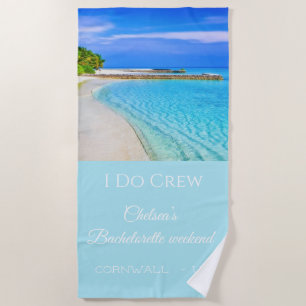 Serviette de plage pour week-end de jeune fille en