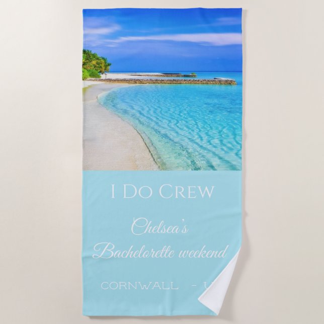 Serviette de plage pour week-end de jeune fille en (Devant)