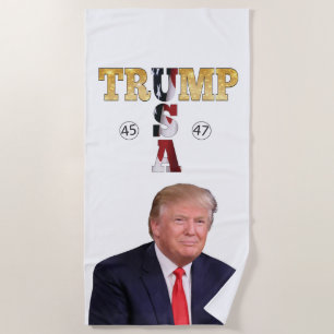 Serviette De Plage Président Trump 45 47