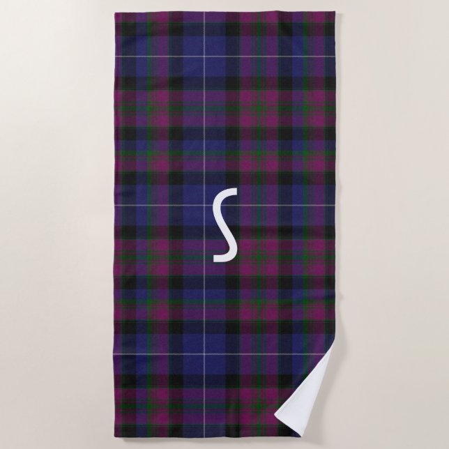 Serviette De Plage Pride of Scotland Tartan Plaid Beach Towel (Devant)