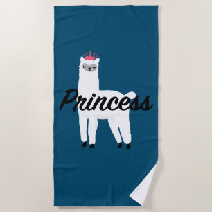 Serviette De Plage Princess Lama Design - T-shirt Girls Jersey