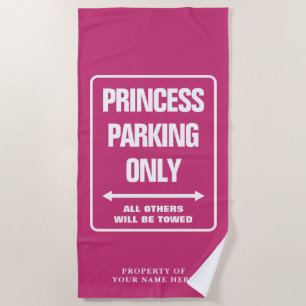 Serviette De Plage Princesse garant seulement le nom fait sur