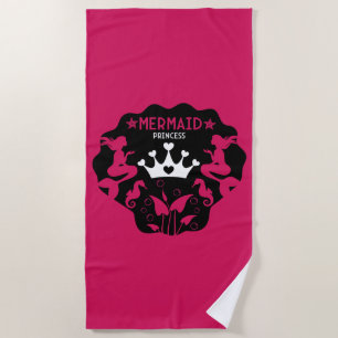 Serviette De Plage Princesse Sirène Fille