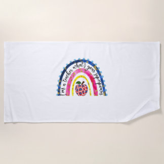 Serviette De Plage Professeur Art Fier Je Suis Enseignant